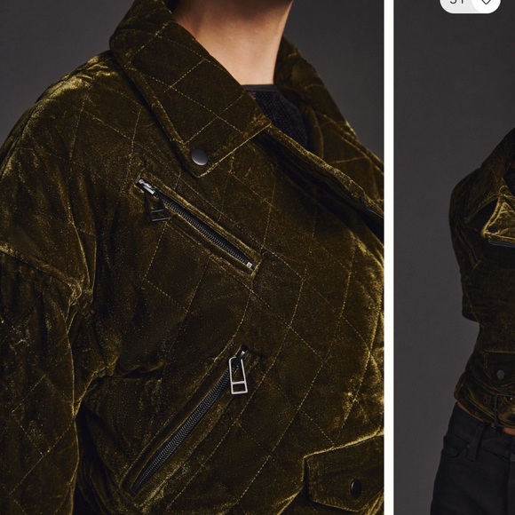 Velvet Cropped Jacket - Picture 3 of 8